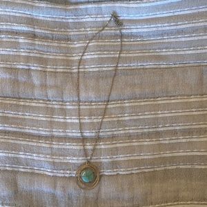 Gold and turquoise necklace